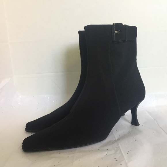 Stuart Weitzman Black Gortex Ankle Boot EUC! 10M - Picture 12 of 15